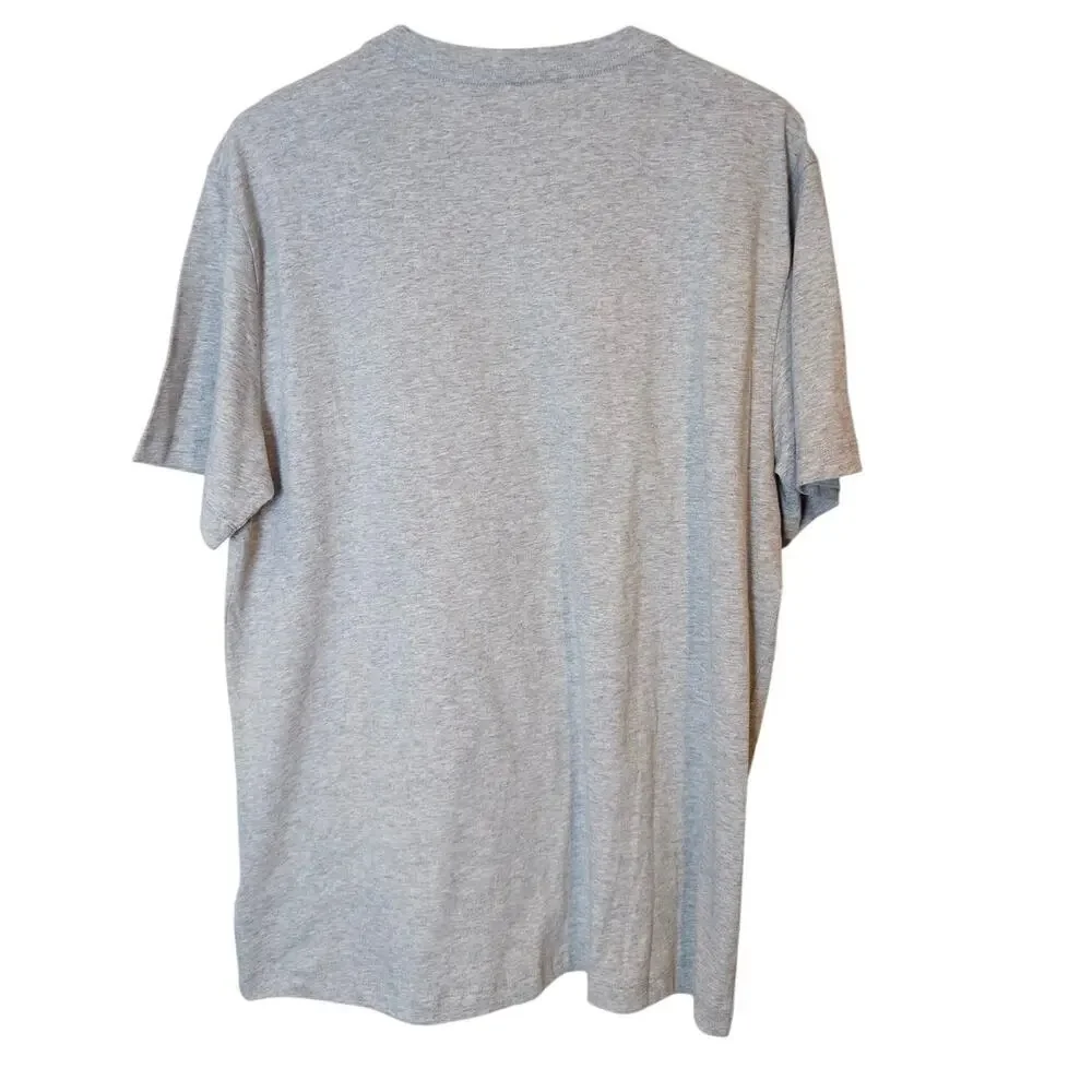 True Religion Horseshoe Overlay Logo Graphic T-Shirt Gray XL Unisex